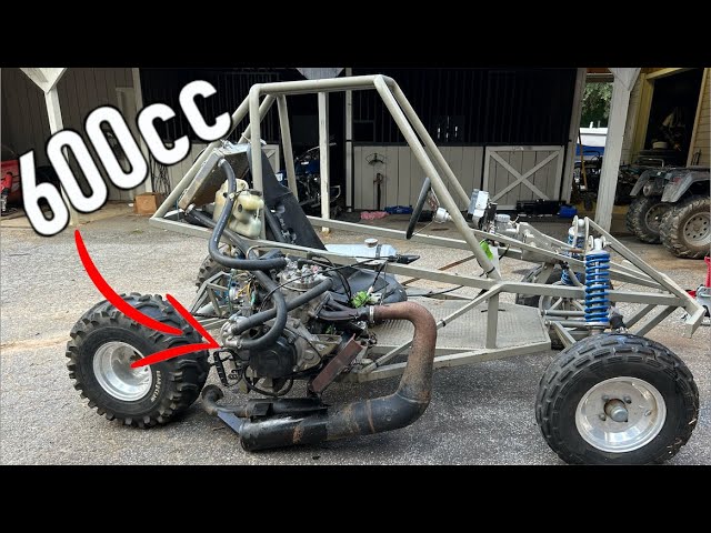 Snowmobile Engine on A Go Kart!