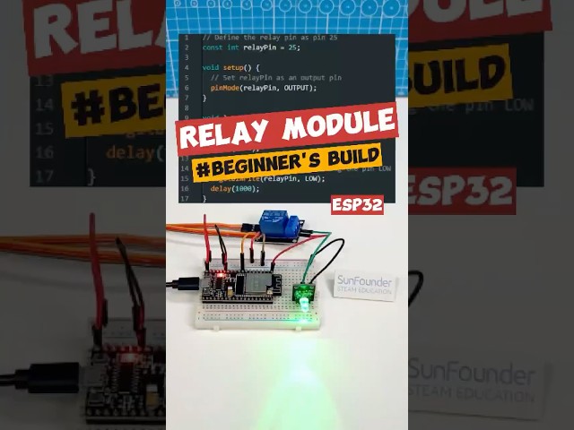 ESP32 Relay Module Project#arduino #electronics #engineering  #esp32