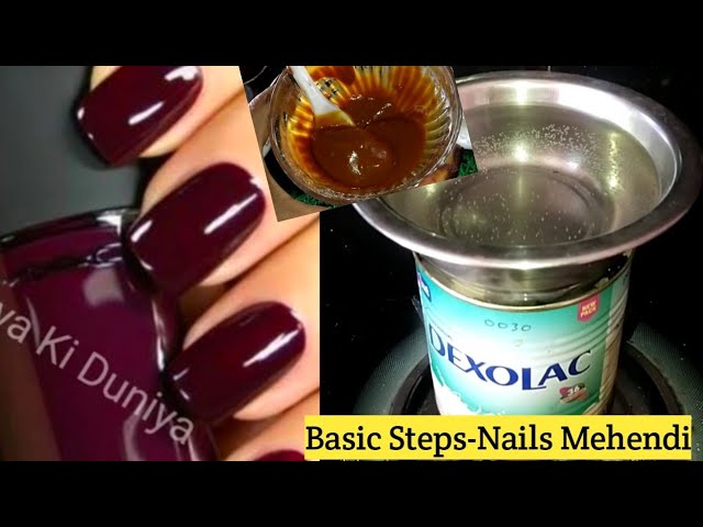 Basic Nails Mehndi Online Class-1 How to Prepare Simple & basic steps- Nails Mehndi/Nakhun ki Mehndi