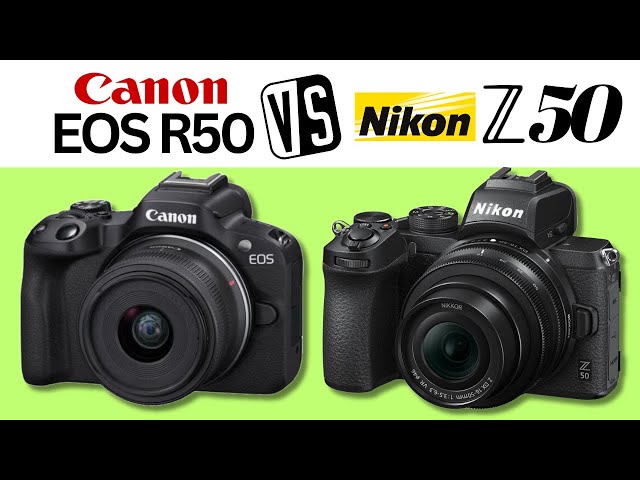 Canon EOS R50 vs Nikon Z50 | Sid by Side  Comparison | Quick Specs & Price | 2024