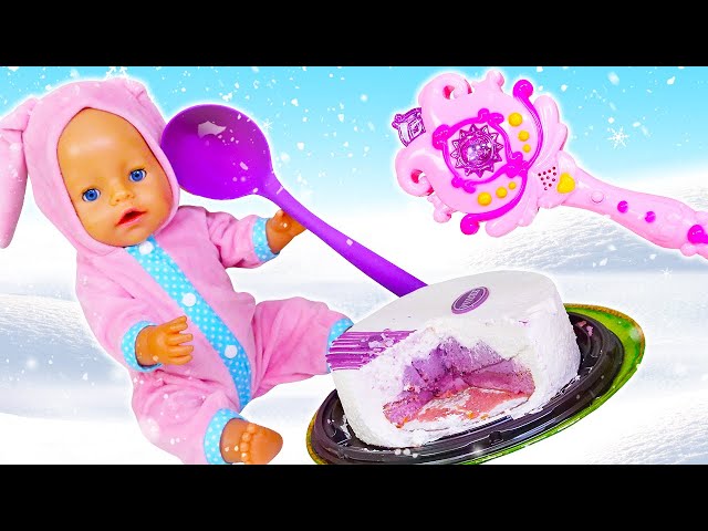 🔴Baby doll videos. Disney princess & Baby Born doll. Play dolls & princess castle.