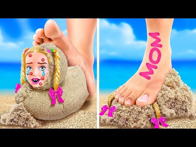 Oh No! Mom VS Barbie😍 👠 *Best Parenting Gadgets and Crafts*