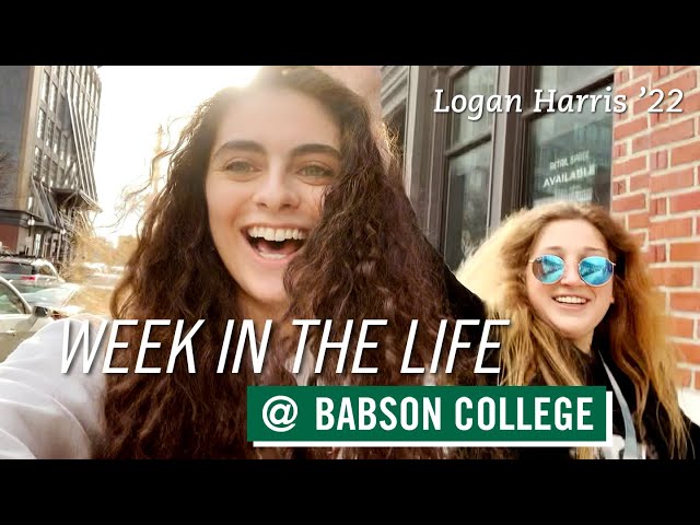 A week in the life of Babson College student Logan Harris '22 - #BabsonUnscripted student life