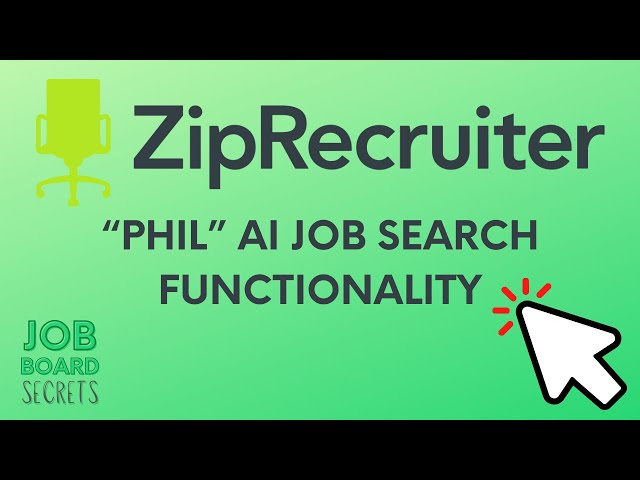 How Ziprecruiter's "Phil" does AI Job Matching