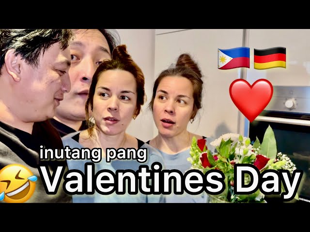 Pinoy nangutang 🤣 pang Valentines day sa German 😂 Filipino German Family