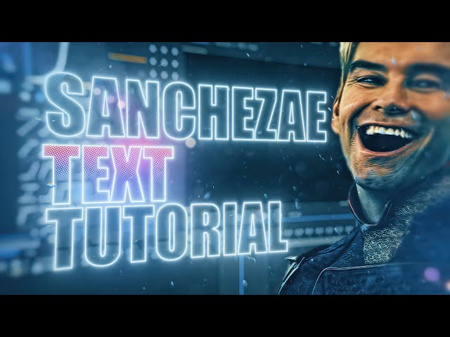 TYPOGRAPHY like Sanchezae TUTORIAL | After Effects Tutorial (Free PF)