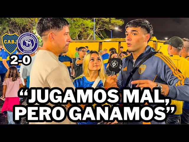 BOCA 2 - 0 INDEPENDIENTE RIVADAVIA | REACCIÓN CON LOS HINCHAS