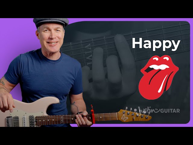 Happy by The Rolling Stones | Rhythm & Slide Guitar Lesson