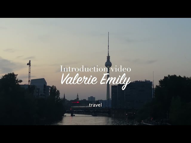 Introduction video | Valerie Emily