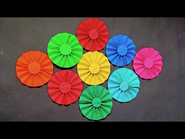 Unique Paper flower wall hanging/paper craft ideas/homedecor