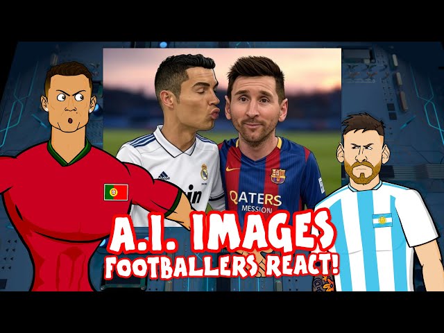 Footballers react to A.I. IMAGES🤖😂