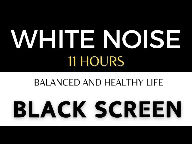 Soothing White Noise - Relaxation and Sleep Solution | Perfect Dark Screen