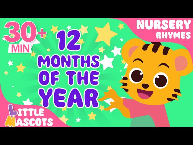 ✨Months Of The Year + The Bath Song + more Little Mascots Nursery Rhymes & Kids Songs