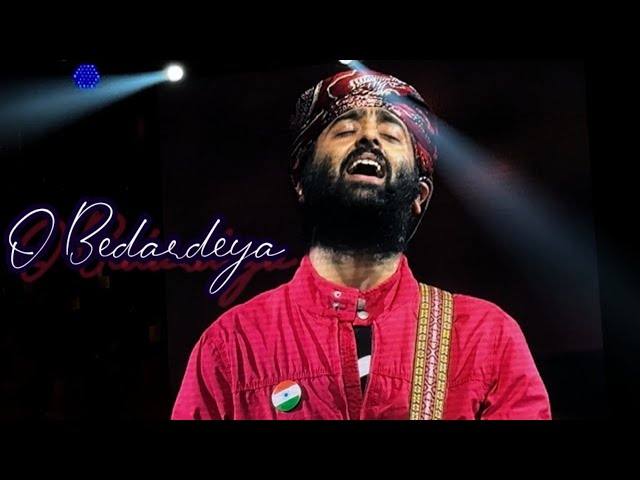 O Bedardeya 💔 | Arijit Singh Live Manchester 4K Video