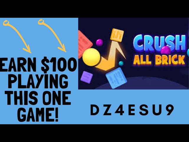 Crush All Brick - Shooting Balls⚾ gaming PayPal Money💸 app Or Google Gift Cards💳app.