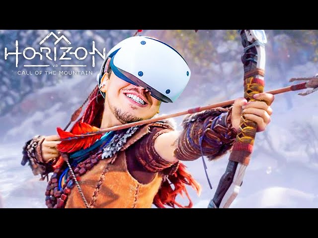 O PODER DO PSVR2! Horizon em Realidade Virtual! - Horizon Call of the Mountain VR - O Início