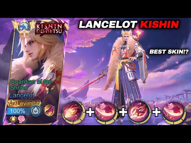 REVIEW LANCELOT KISHIN DENSETSU SKIN!! GUARDIAN OF THE SHRINE NEW LANCELOT SKILL EFFECT 2025 - MLBB