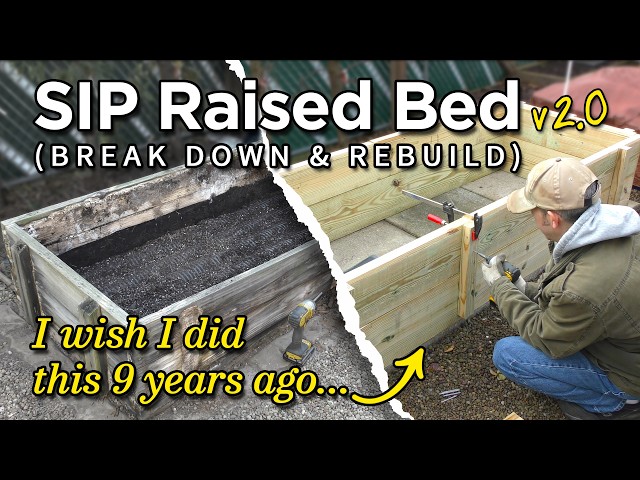 Improved: Self-watering SIP Raised Bed (Wicking Planter) Construction Tutorial & Tips