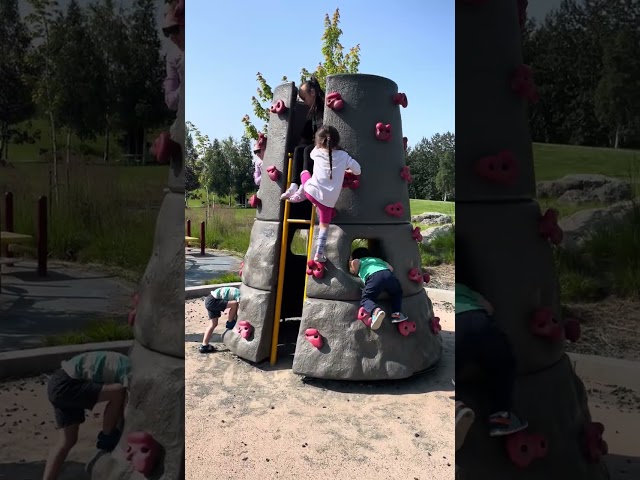 Amazing Cute 4 Year Old Girl Having a Blast at the Playground #shorts #toddler #playground #fun