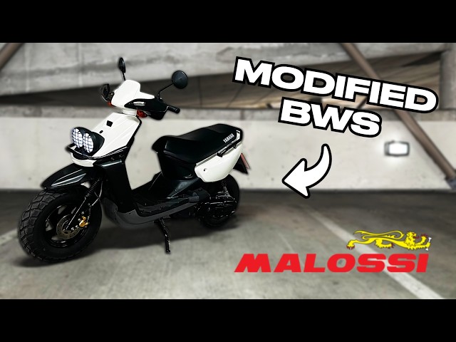 Yamaha BWS 100 with a full MALOSSI CVT setup! Big Gains!