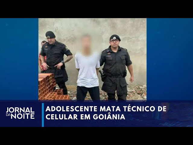 Adolescente mata técnico de celular em Goiânia | Jornal da Noite