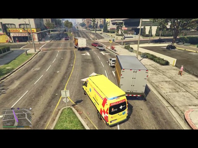 GTA 5 | Realizando un traslado urgente con la ambulancia SVA del SACYL