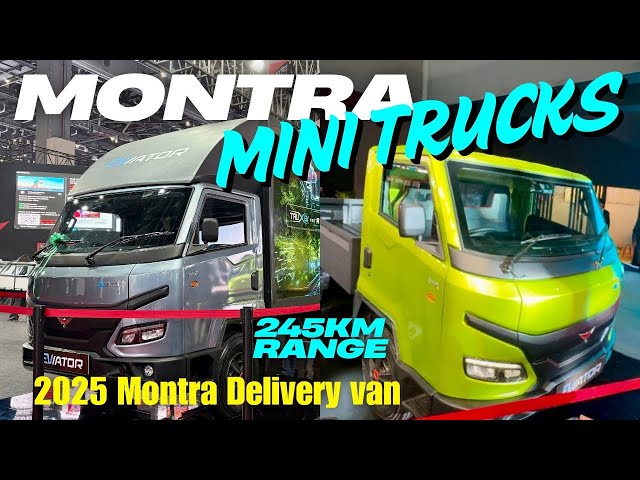 Montra Mini trucks E350X EVIATOR🔥245km range| 58 mint full charge | 1707kg payload | Top features