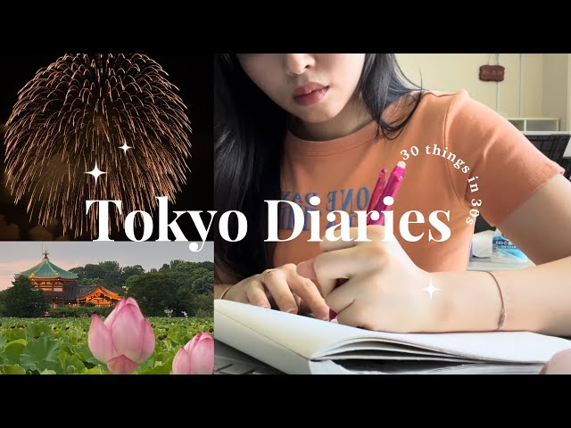 Japan Vlog 🇯🇵 ep.02 | 30 THINGS IN 30s | Summer Festival, Fireworks, Living Alone in Tokyo