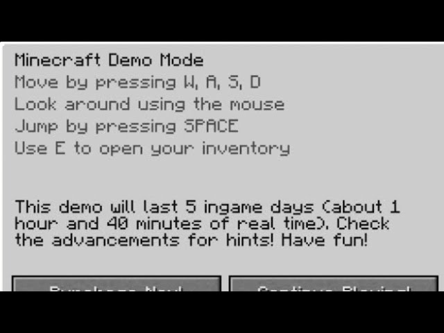 Playing Java Minecraft For The First Time! (Minecraft Demo Mode)