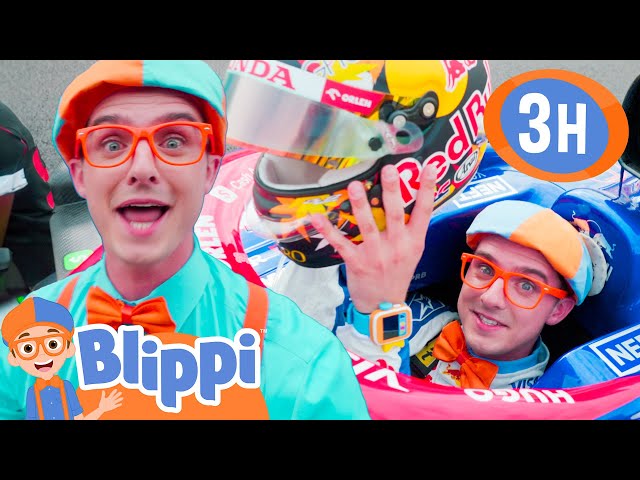 Blippi zostaje PRAWDZIWYM KIEROWCĄ Formuły 1 | Przygody najlepszych przyjaciółek Blippi i Meekah