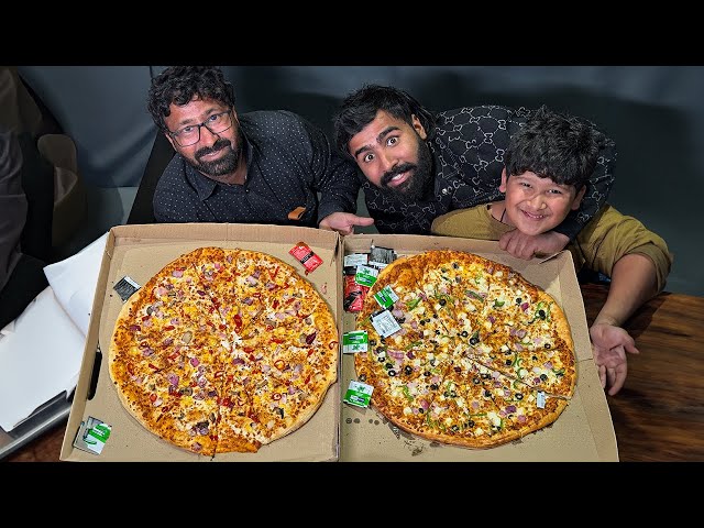 pizza eating challenge with team