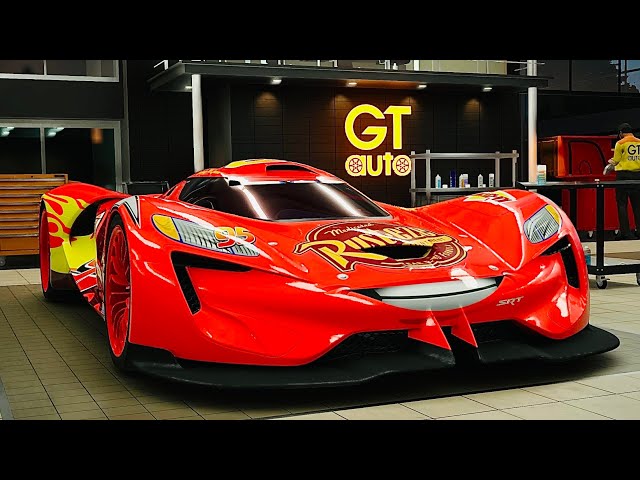 Lightning McQueen in Cars on the Road | GT7 Bug / Flying Car