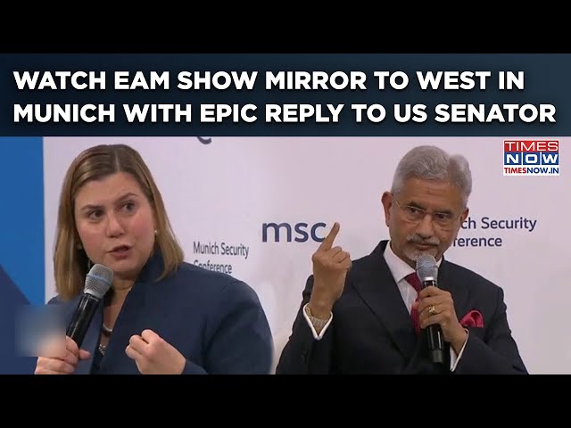 Watch Jaishankar Show Mirror To West With Epic Reply To US Senator's 'Democracy' Question In Munich