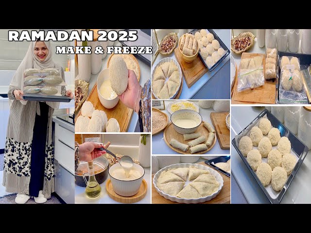 Ramadan Special recipes|Ramadan prep2025| Iftar Snacks Recipe|Make&Freeze Ramadan snakes|New Recipes