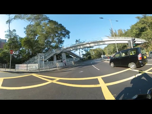 Jan. 1, 2021. 大埔道-琵琶山段. 下午 360 Tai Po Road - Piper's Hill. 香港電單車, Hong Kong Motorcycle. 360 Video 4K