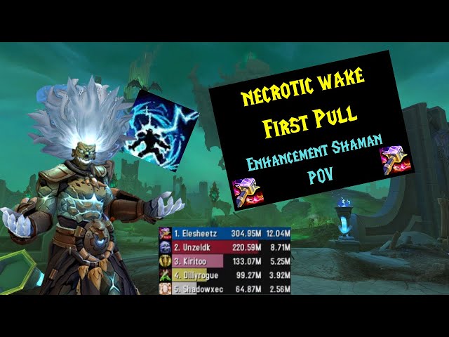 Necrotic Wake First Pull Enhancement Shaman POV War Within Season 1