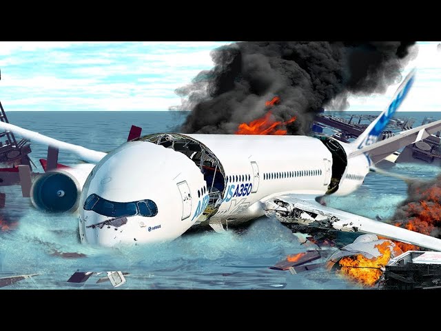 Malaysian airbus a350 airplane badly collide & crashed #shorts #ytshorts