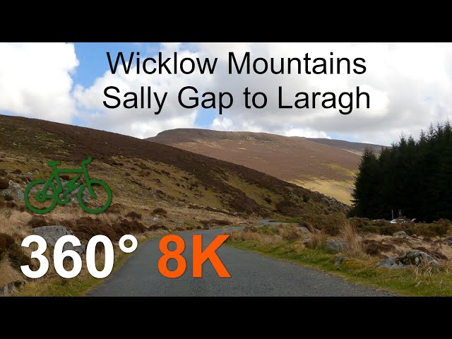 Wicklow Mountains - Sally Gap to Laragh : 8K VR 360 Irish Cycling : Virtual Bike Ride Ireland