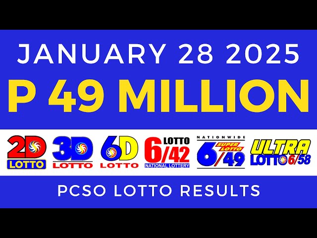 Lotto Result Today 9pm January 28 2025 PCSO