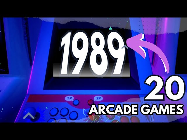 20 🕹️ ARCADE games released in 📆 1989 | The LAST games of the DECADE