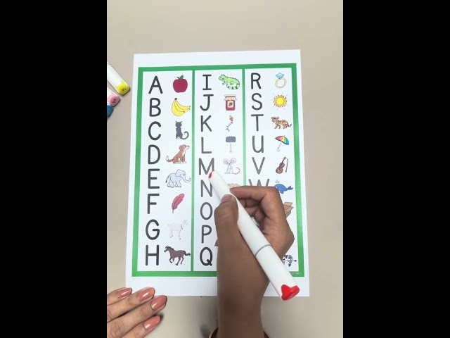 A to Z Phonics Chart