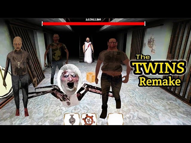 The Twins Remake Granny And Grandpa With Slendrina Mom Gameplay