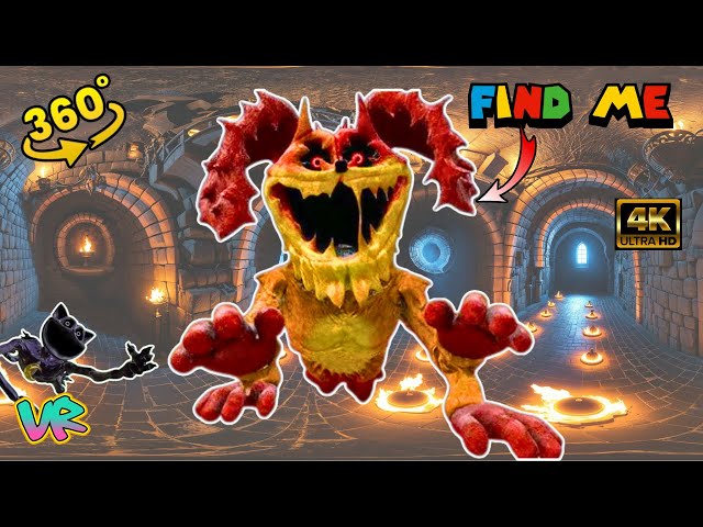 Nightmare Dogday Poppy Playtime 3 |  Smiling Critters  |  Finding Challenge 360 VR | VR 360