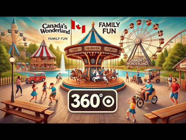 VR Family Fun at Canada's Wonderland in 360° VR | Virtual Vacation