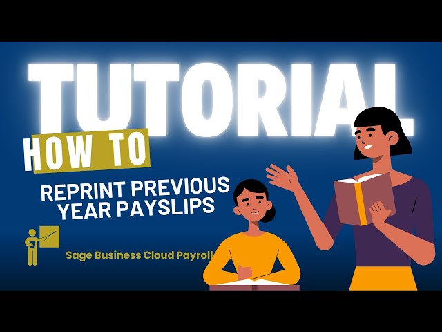 How to Print Previous Payslips on Sage Business Cloud Payroll | Sage Payroll Training Series