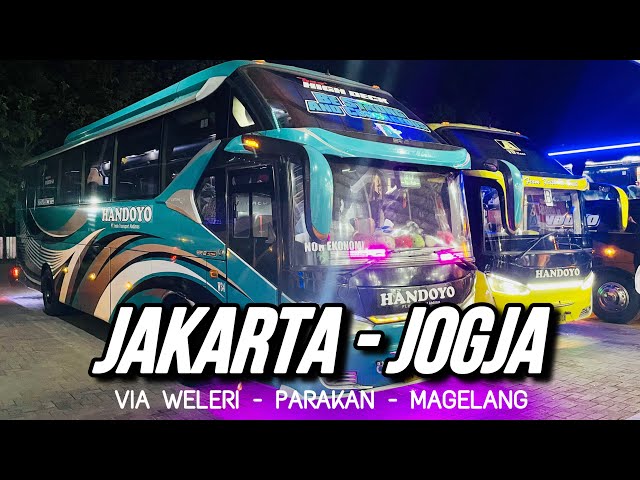 Bus Jakarta Jogja Keberangkatan Sore via Weleri - Parakan - Magelang | Bus Handoyo