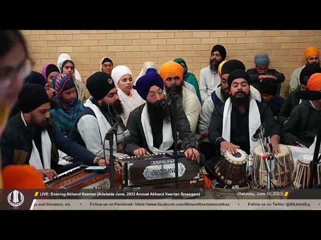 Bhai Harsimrat Singh Jee UK @ Saturday PM Adelaide June 2023 Annual Akhand Keertan Smaagam