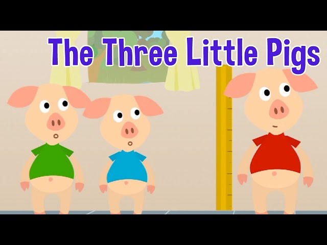 The Three Little Pigs - Animated Fairy Tales for Children