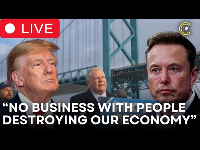 LIVE | Canada Leader Ford Blasts Trump's Threats, 'Rips Up' $100 Million Starlink Contract | CLRCUT