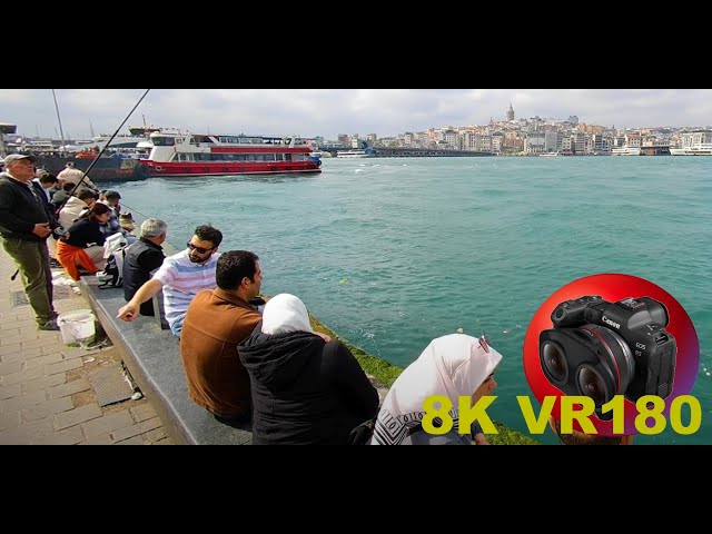 ISTANBUL Bosphorus Strait connecting Black Sea to the Sea of Marmara TURKEY 8K 4K VR180 3D Travel